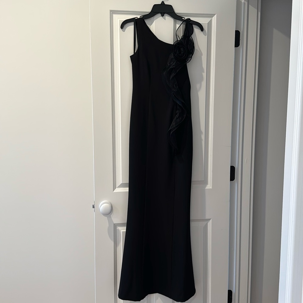 Sleek black formal dress